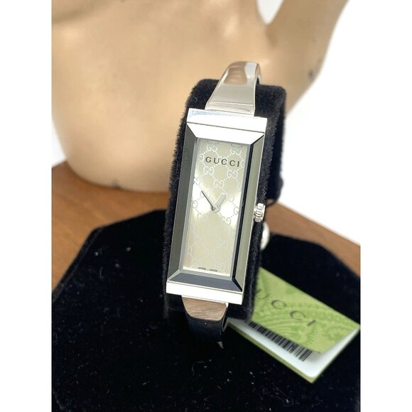 Gucci Womens Watch YA127511 Swiss Quartz Silver Dial Bangle Stainless Steel 14mm - Picture 1 of 14